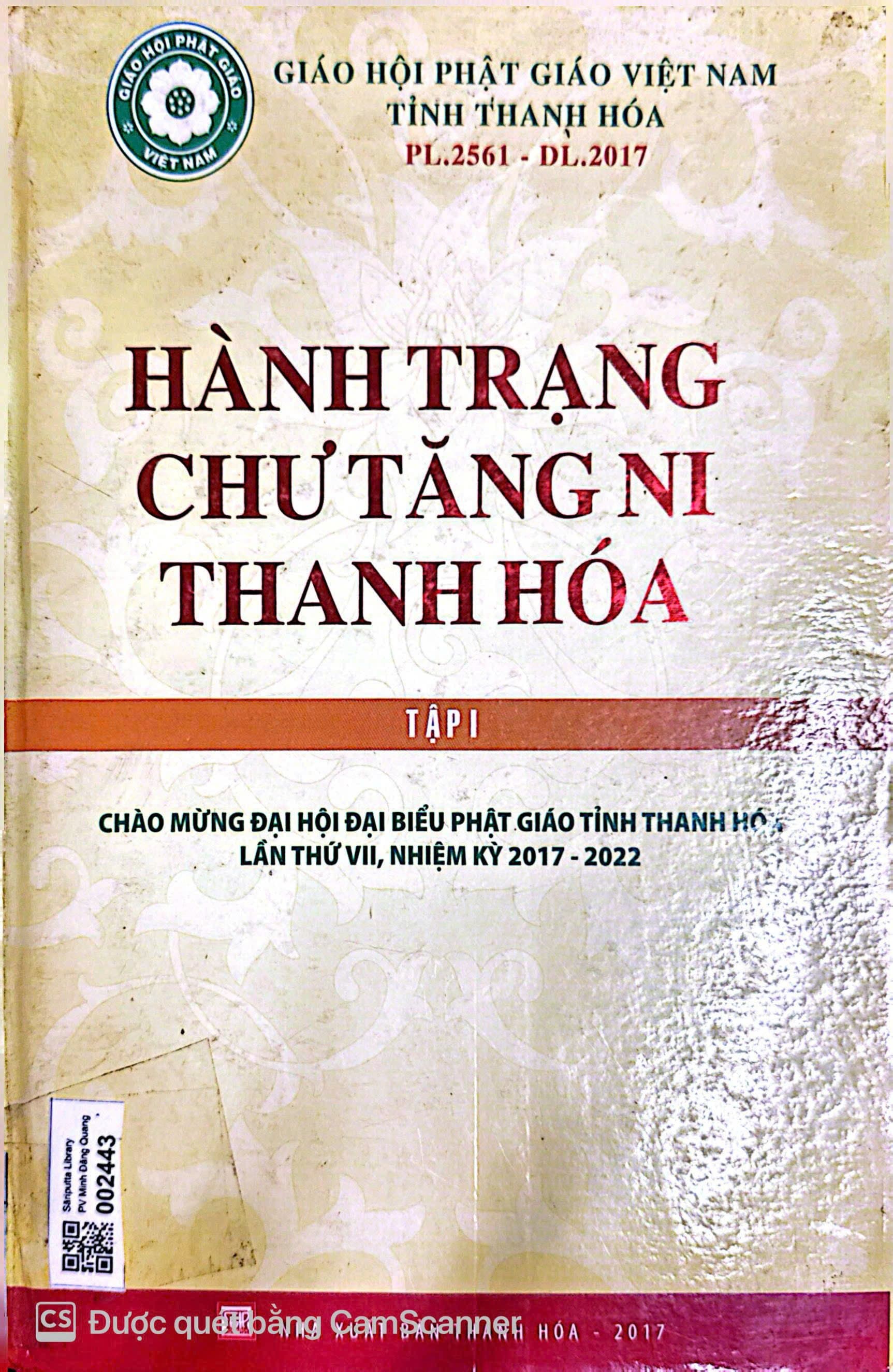 Hành Trạng Chư Tăng Ni Thanh Hóa